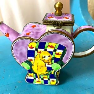 Kelvin Chen enamel miniature teapot